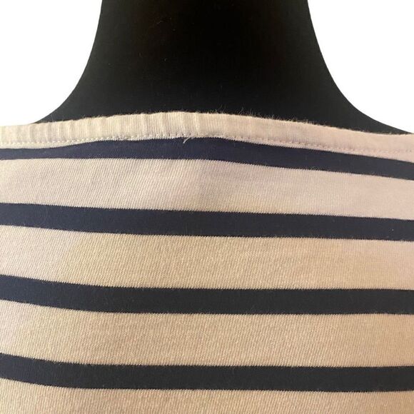 J. Crew Reimagined Stripe Flutter Sleeve Cotton Top - Picture 7 of 11